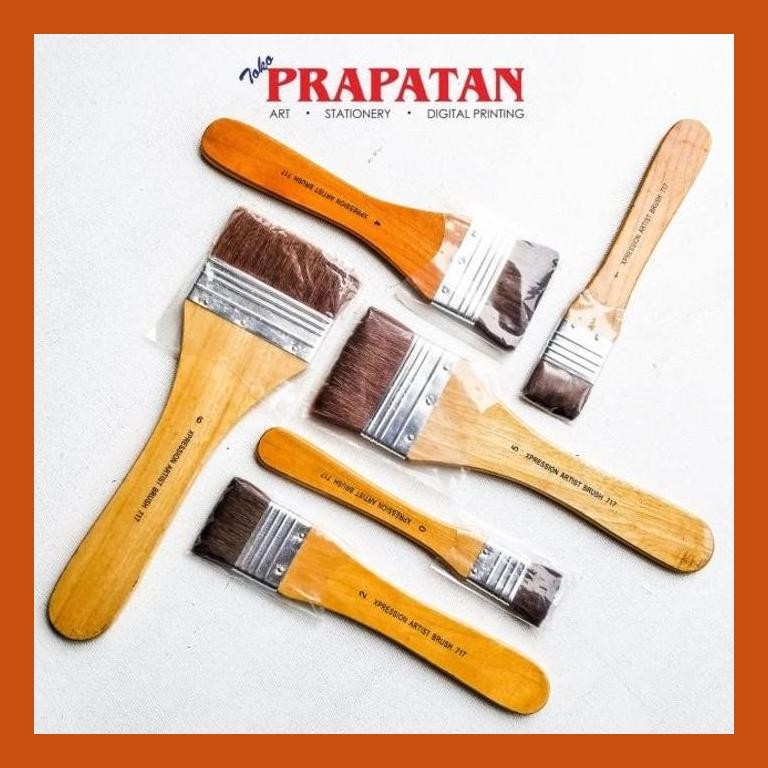 

[ PERALATAN LUKIS / GAMBAR ] KUAS LUKIS EXPRESSION 717 BULU KUDA / EXPRESSION PAINT BRUSH PACKING AMAN