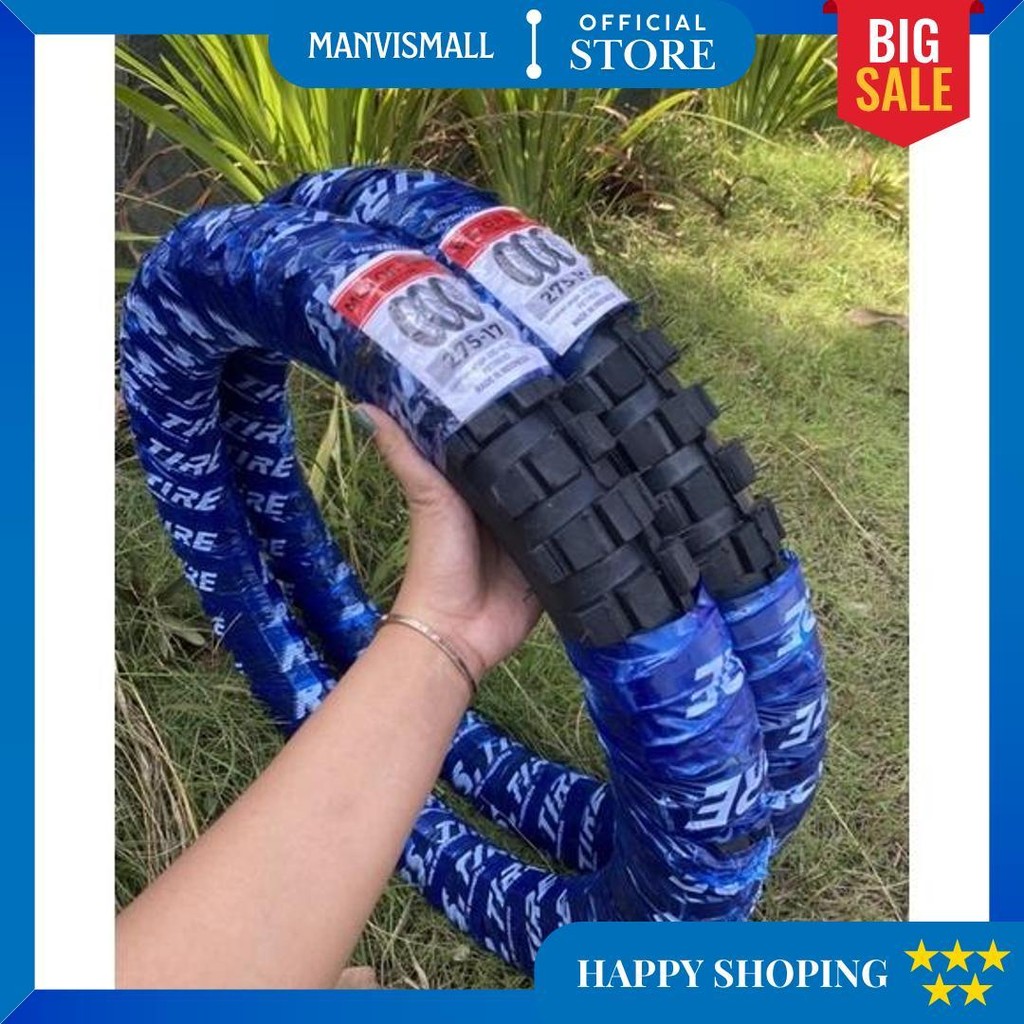 Paket Hemat Ban Motor Cross Tahu Depan Belakang (250, 275) Ring 17 Promo 4.4