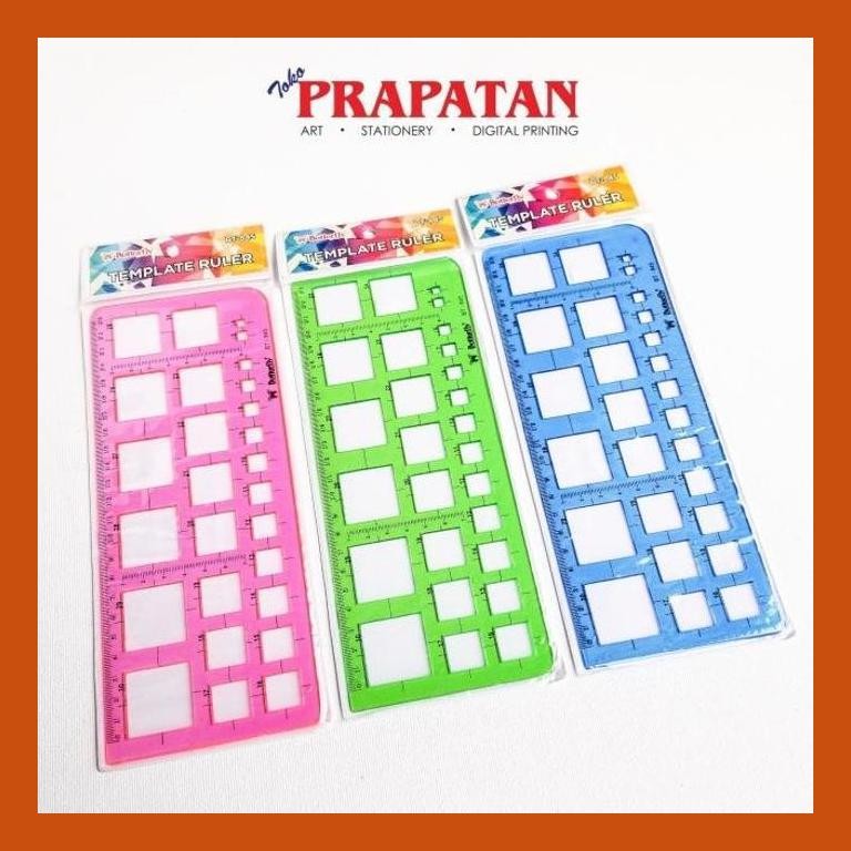 

[ PERALATAN LUKIS / GAMBAR ] PENGGARIS CETAKAN KOTAK BUTTERFLY BT-845 / MAL KOTAK PACKING AMAN