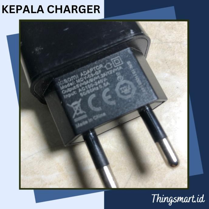 DISKON XIAOMI Adaptor Batok Kepala Fast Charger Xiaomi USB Type C / Micro Usb