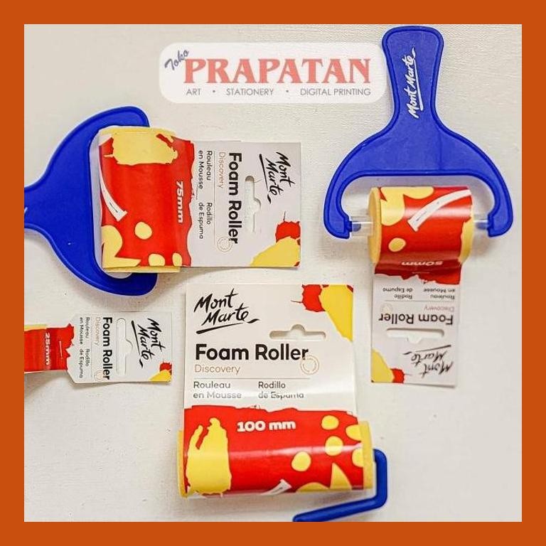

[ PERALATAN LUKIS / GAMBAR ] MONT MARTE FOAM ROLLER MACR 25-100MM COD