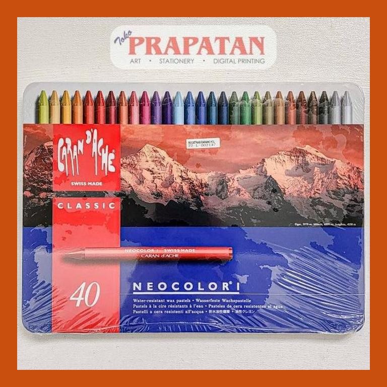 

[ PERALATAN LUKIS / GAMBAR ] CRAYON CARANDACHE NEO COLOR 1 (40 WARNA) SIAP KIRIM