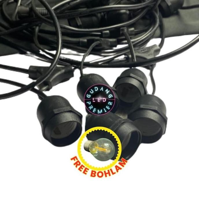 KABEL FITING LAMPU GANTUNG 10 METER (15 FITING) BOHLAM 2807T