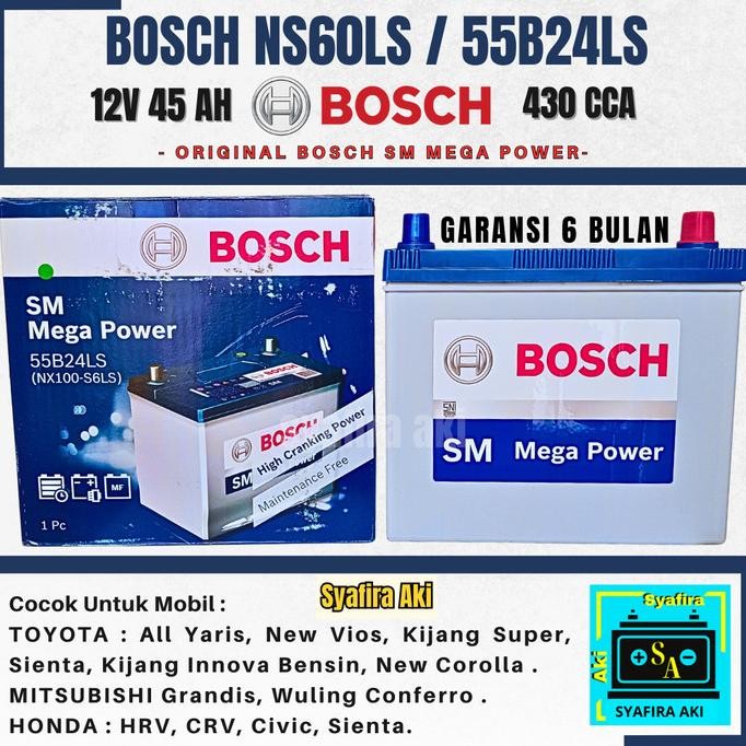 Aki Bosch Ns60LS / 55B24LS