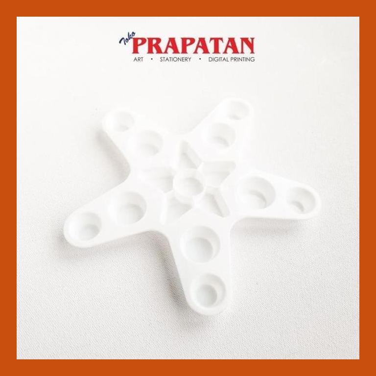 

[ PERALATAN LUKIS / GAMBAR ] PALET PLASTIK / PALET LUKIS BINTANG LAUT / PLASTIC PALETTE PACKING AMAN
