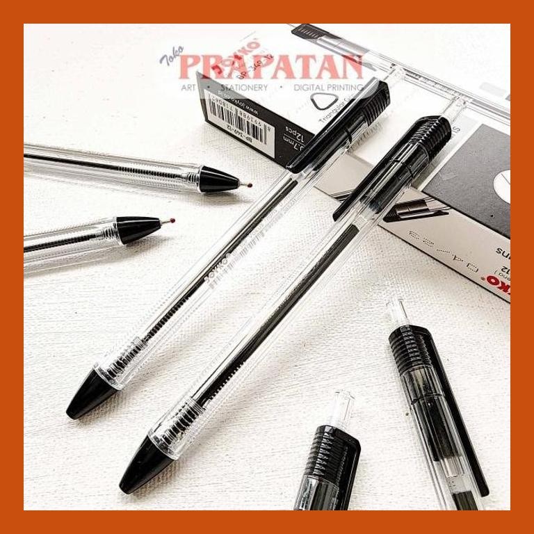 

[ PERALATAN LUKIS / GAMBAR ] JOYKO BP-349 VOKUS TRANS BALL PEN 0.5MM | BALLPOINT | PULPEN PENA GOOD QUALITY
