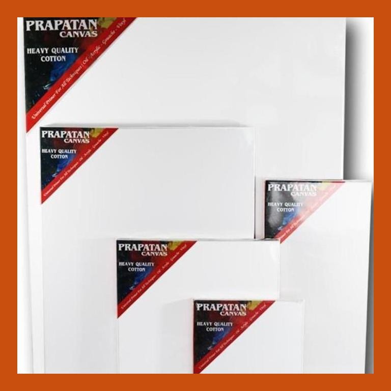 

[ PERALATAN LUKIS / GAMBAR ] KANVAS LUKIS PRAPATAN + SPANRAM (70X80CM) SIAP KIRIM