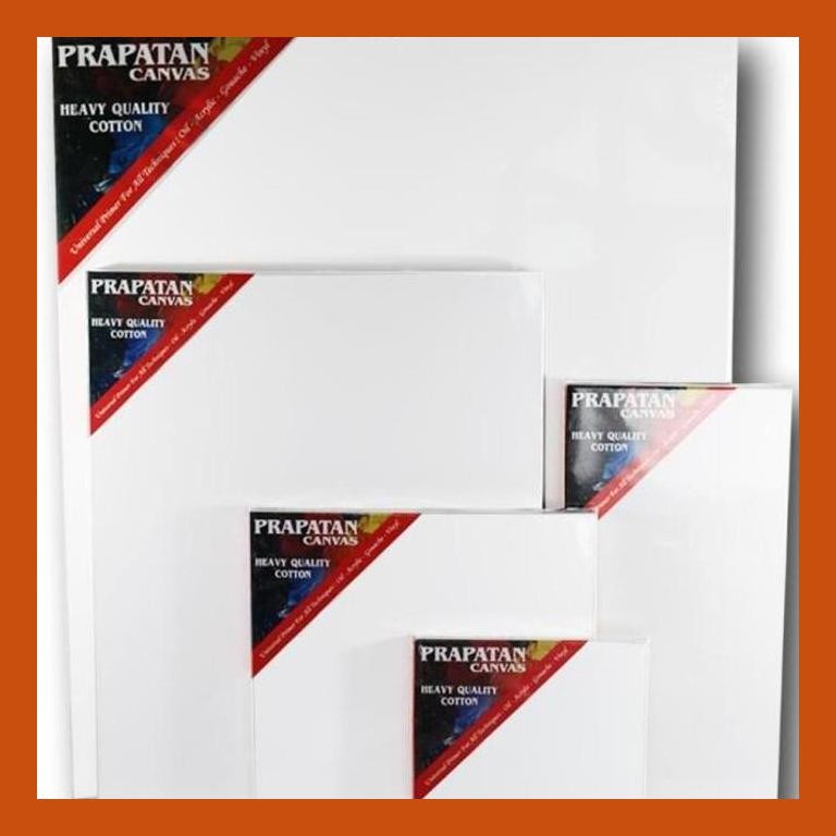 

[ PERALATAN LUKIS / GAMBAR ] KANVAS LUKIS PRAPATAN + SPANRAM (40X80CM) GOOD QUALITY
