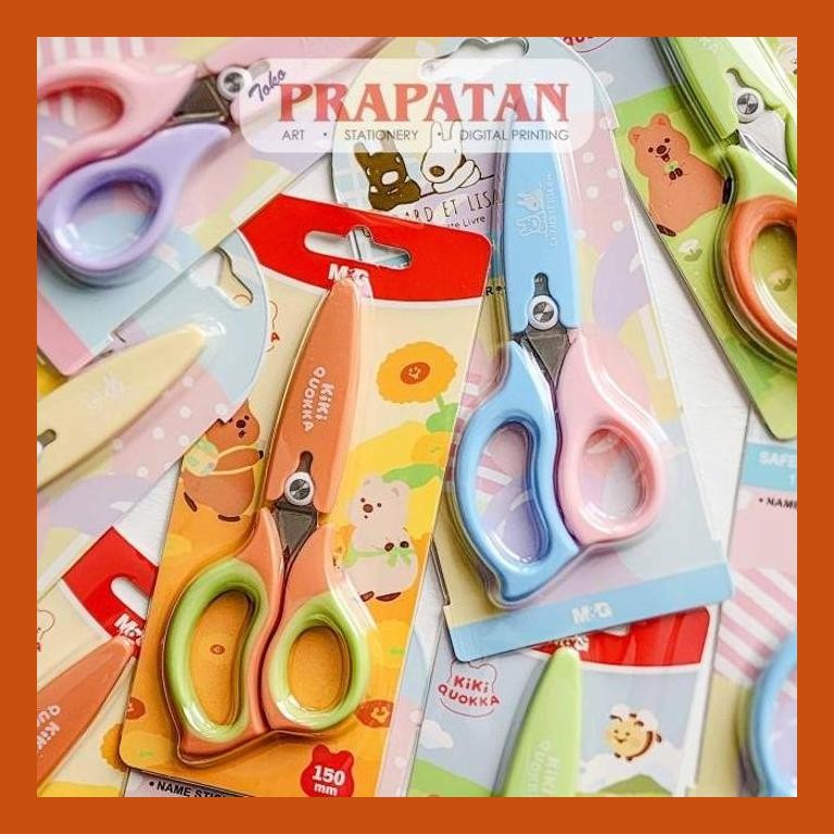 

[ PERALATAN LUKIS / GAMBAR ] GUNTING M&G 15CM CHARACTER WITH SAFETY SS913 | M&G SCISSORS GOOD QUALITY