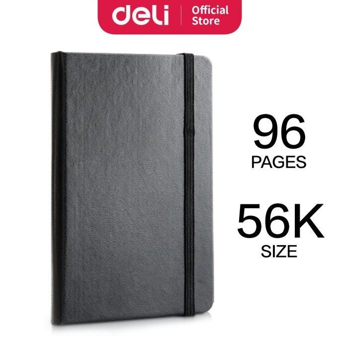

Deli High Quality Notebook Bahan Cover Kulit 96 Lembar Ukuran 56K 3314