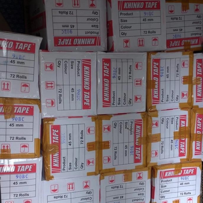 

(1 dus) Lakban Bening Coklat 45 mm x 90 yard Nawa Tape karton murah LN
