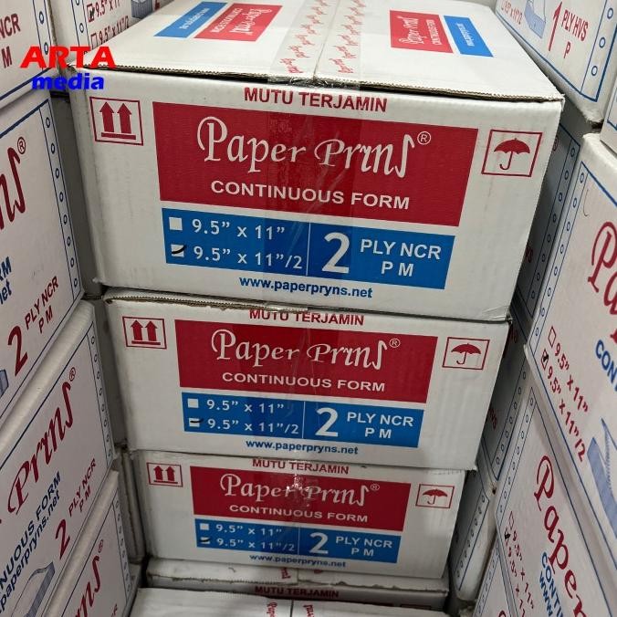 

Continuous Form Paper Prins 9.5"x11"/2 - 2 ply