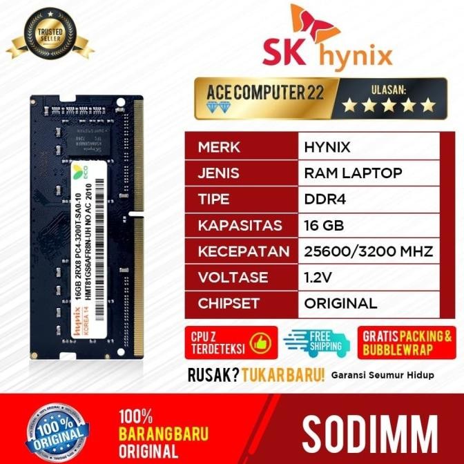 RAM HYNIX SODIMM DDR4 16GB PC 25600 / 3200MHz