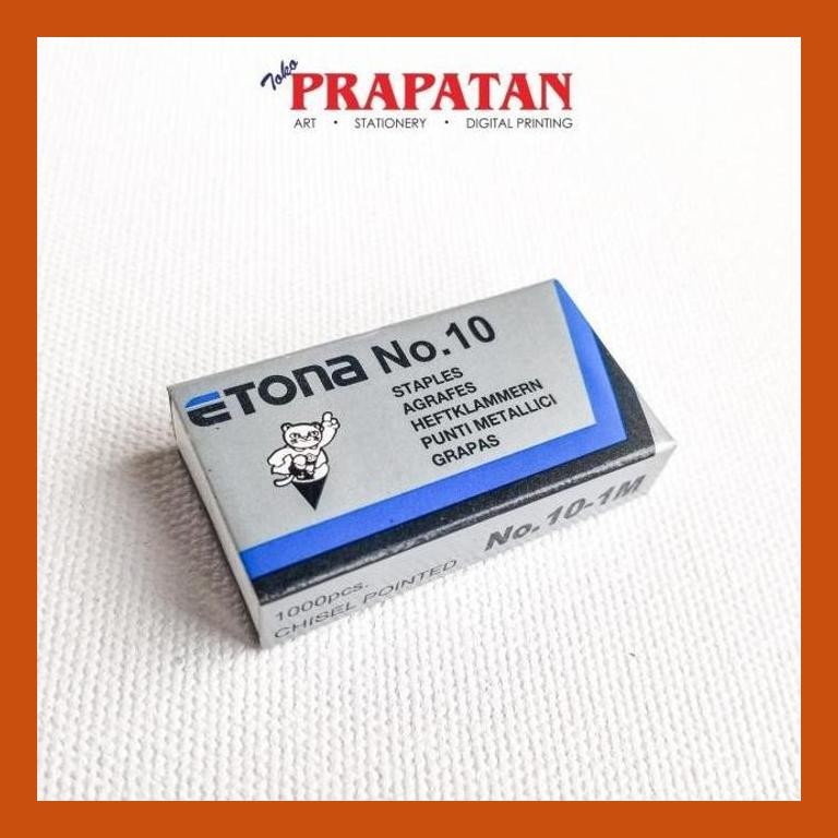 

[ PERALATAN LUKIS / GAMBAR ] ISI STAPLES ETONA NO 10 / REFILL STAPLER SIAP KIRIM