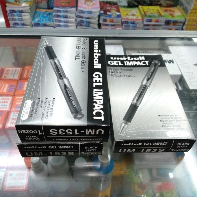 

TERBARU - Uniball Gel impact 1,0 hitam isi 12