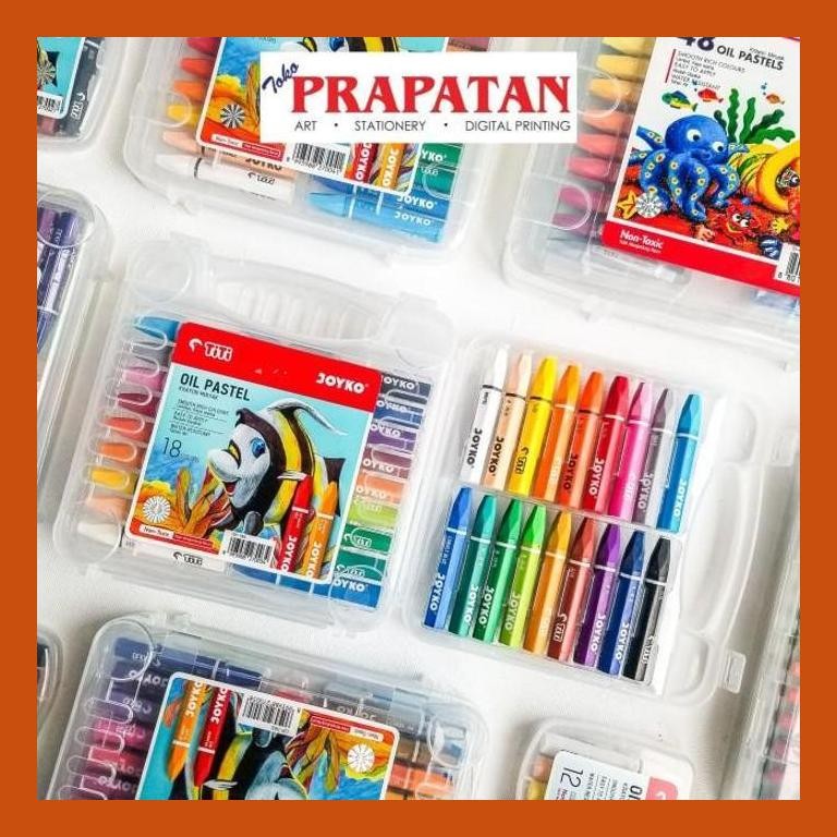 

[ PERALATAN LUKIS / GAMBAR ] CRAYON / KRAYON TITI OIL PASTEL 18 WARNA SIAP KIRIM