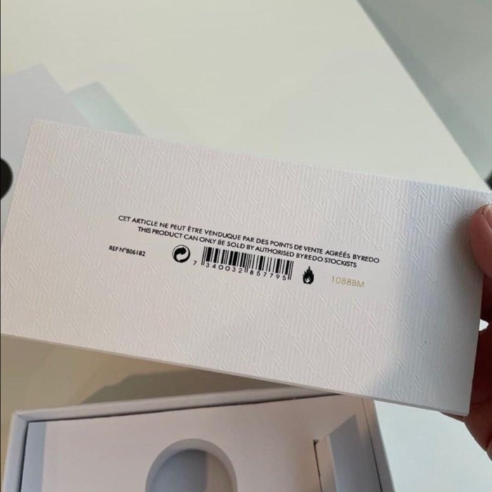 Byredo Mumbai Noise EDP 100ml Original (Box Product)