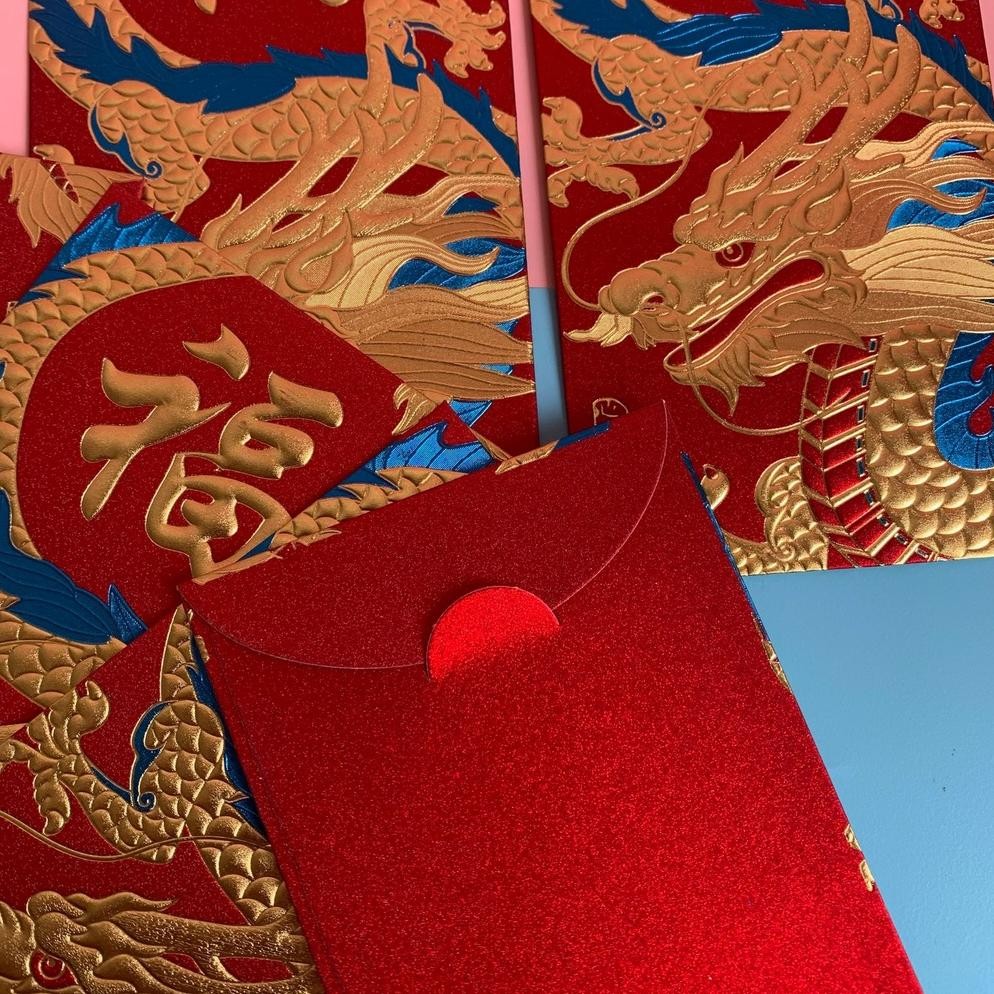 

PL30 PREMIUM ANGPAO DRAGON CHINESE NEW YEAR sincia angpau shio naga imlek tahun baru hongbao hong bao amplop merah murah grosir tebal Premium