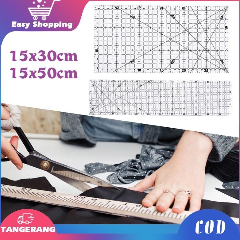 

Best Seller Penggaris Jahit Quilting Ruler Akrilik Tebal Desain Patchwork Ruler Penggaris Pola 15cm X 50cm Untuk Alat Jahit Murah