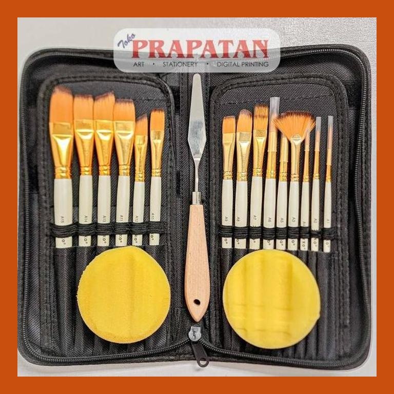 

[ PERALATAN LUKIS / GAMBAR ] JOYKO ART BRUSH SET BRS-12 / KUAS LUKIS JOYKO / SET ALAT LUKIS SIAP KIRIM