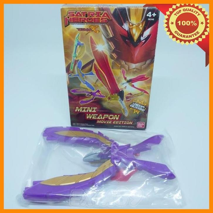 [exi] satria heroes bima x mini weapon movie - helios magnetic mode bandai