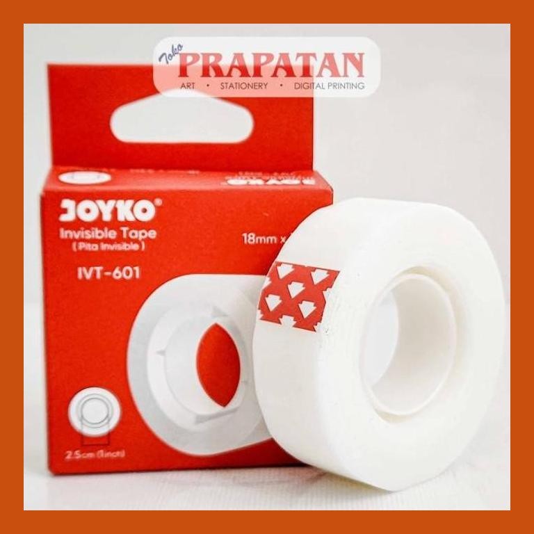 

[ PERALATAN LUKIS / GAMBAR ] JOYKO INVISIBLE TAPE IVT-601 | ISOLASI INVISIBLE | SELOTIP GOOD QUALITY