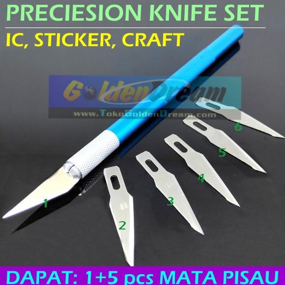 

Pisau IC Precision Knife Craft Sticker Exacto Hobby Blade Potong Xacto