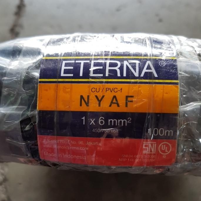 Eterna Kabel Listrik Serabut NYAF 6 MM / 6MM ( 100 Meter )