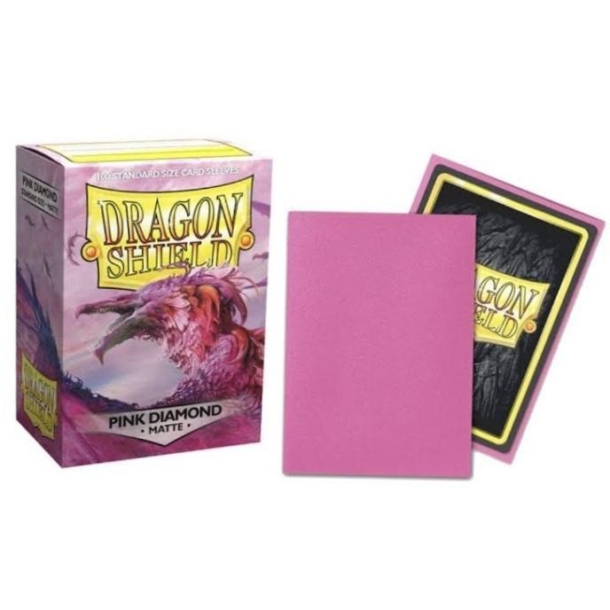 BEBAS ONGKIR - Dragon Shield 100 STD Pink Diamond Matte (Standard Size)