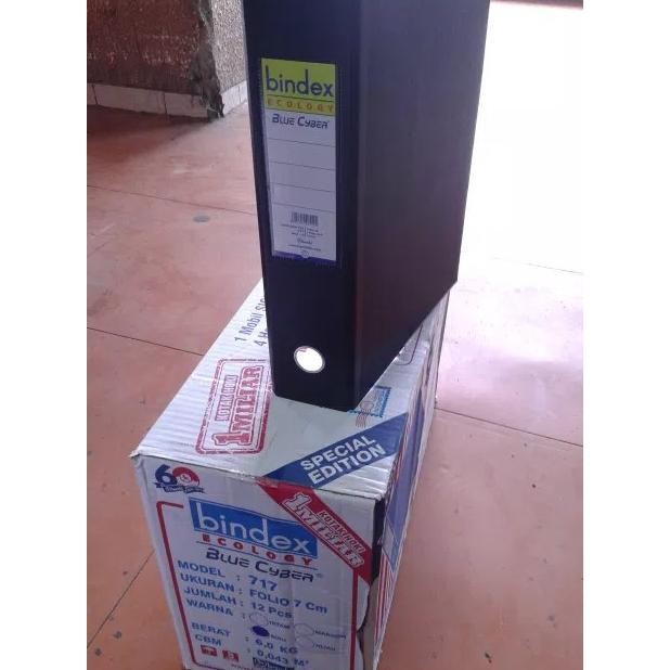 

TERMURAH - ORDNER folio F4 70 mm BINDEX 717 ecology blue cyber(12 pcs)