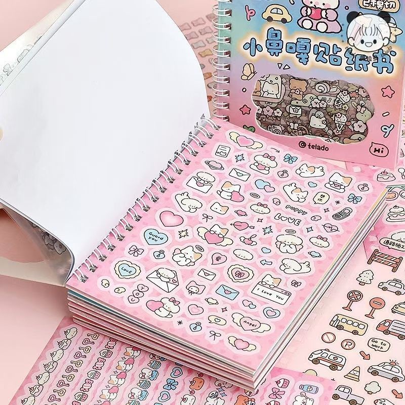 

Buku Stiker Hidung Kecil Gaya Korea Pola Graffiti Bahan Jurnal Guka
