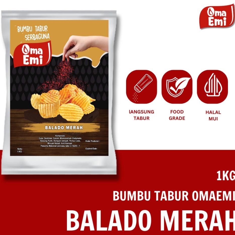 

Bumbu Tabur Balado Merah 1 G Halal