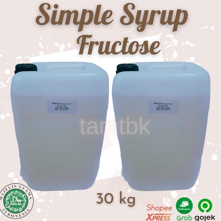 

Tamtbk Fruktosa Fructose Syrup Gula Cair Simple Syrup Jeren 30kg
