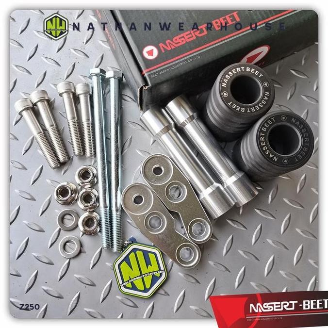 Frame Slider Anti Crash Jalu Knalpot Z250 Nassert Beet Original Dan Terpercaya