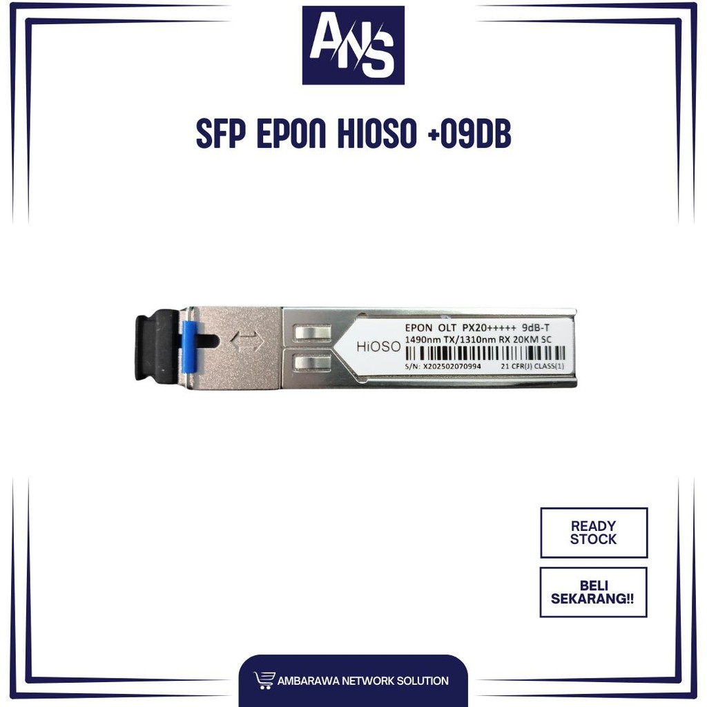 SFP EPON HiOSO PX20+++++ 9db-T