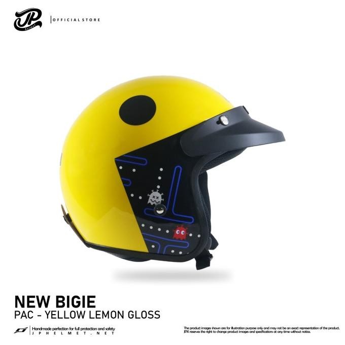 HOT SALE Helm JP Retro New Bigie Couple - PAC Invaders