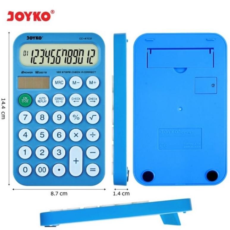 

et-98 JOYKO CC-47CO - Check & Correct Calculator Kalkulator Bisa Cek Ulang CC-47 CO Berkualitas