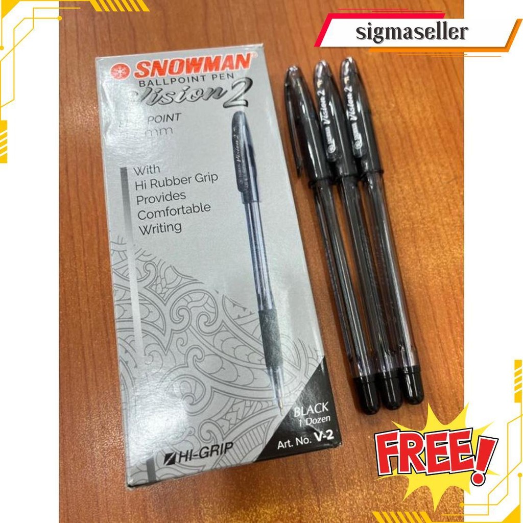 

Pulpen Snowman V2 0,7 Mm - 1 Lusin 12 Pcs Original Produk