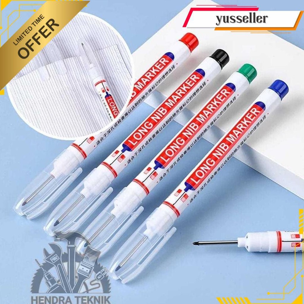 

Spidol Tukang Alat Tulis Penanda Pulpen Kepala Panjang Long Nib Tip Marker Cod