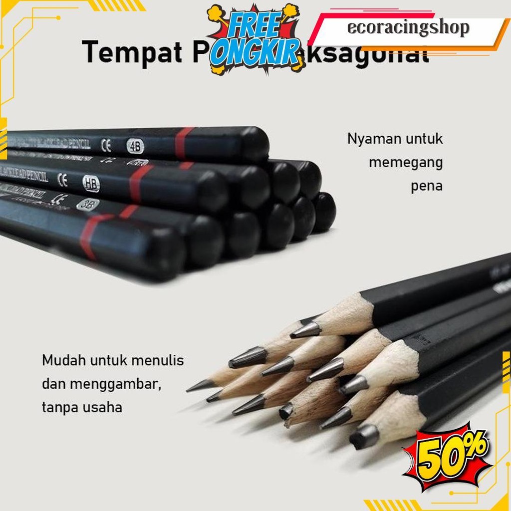 

Kmry 12 Pcs Pensil Gambar Sketsa Set Lengkap 2H H F B Hb 2B 3B 4B 5B 6B 7B 8B Charcoal Pensil Set Terlaris
