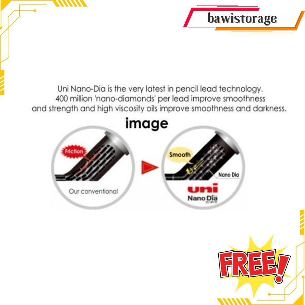 

Uni Nano Dia Pencil Lead / Isi Pensil Mekanik (0.3/0.5/0.7Mm) Siap Kirim