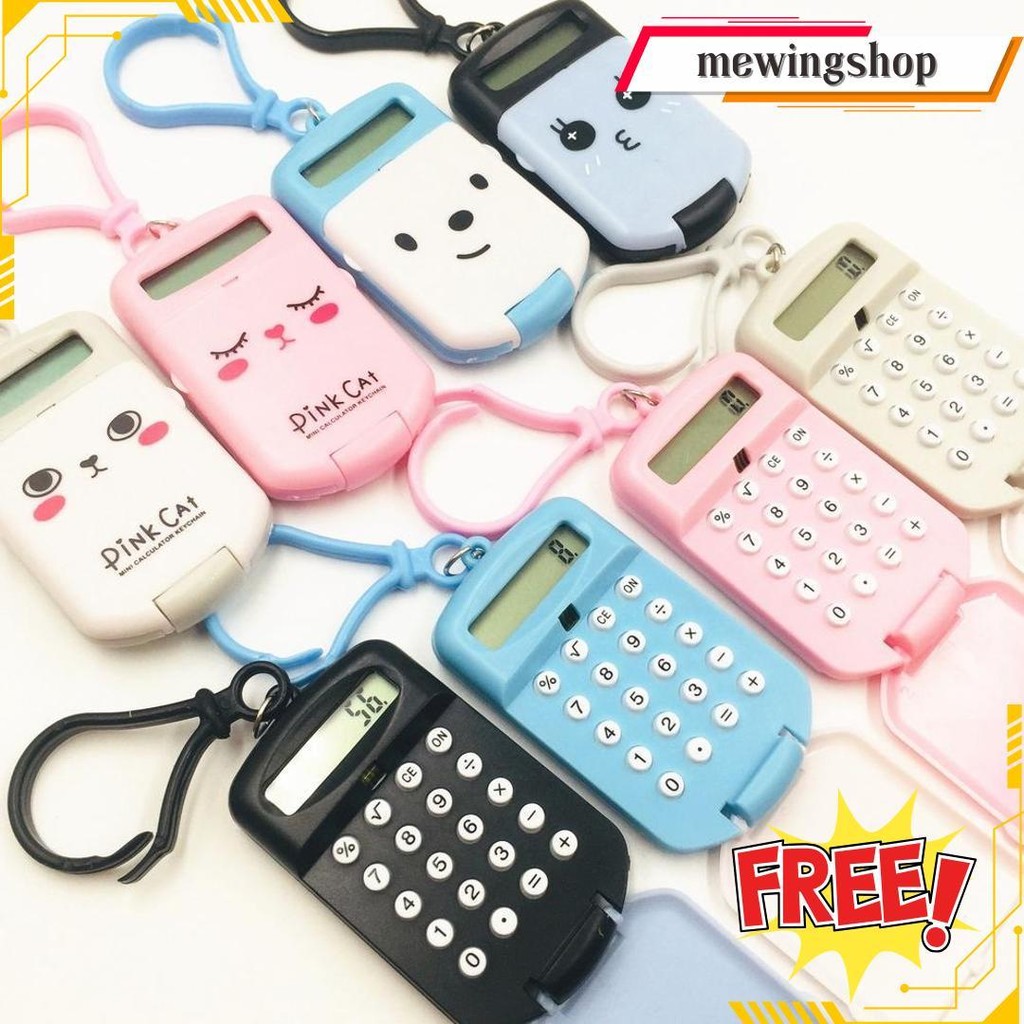 

As Kalkulator Mini Kalkulator Saku Portabel Gantungan Kunci Kalkulator Kantor Stationary Bisa Cod