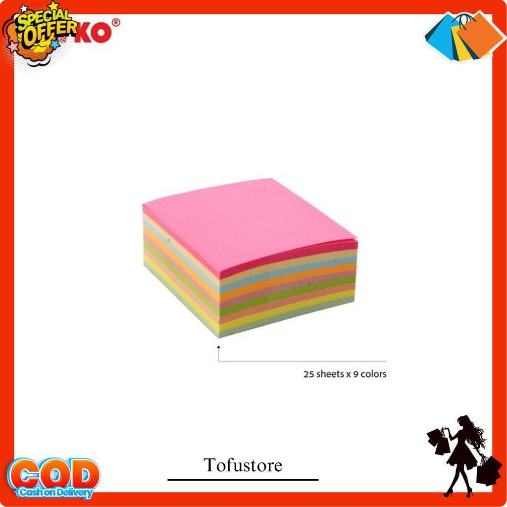 

Sticky Note / Memo Stick / Memo Tempel Joyko Mms-4 Warna Siap Kirim