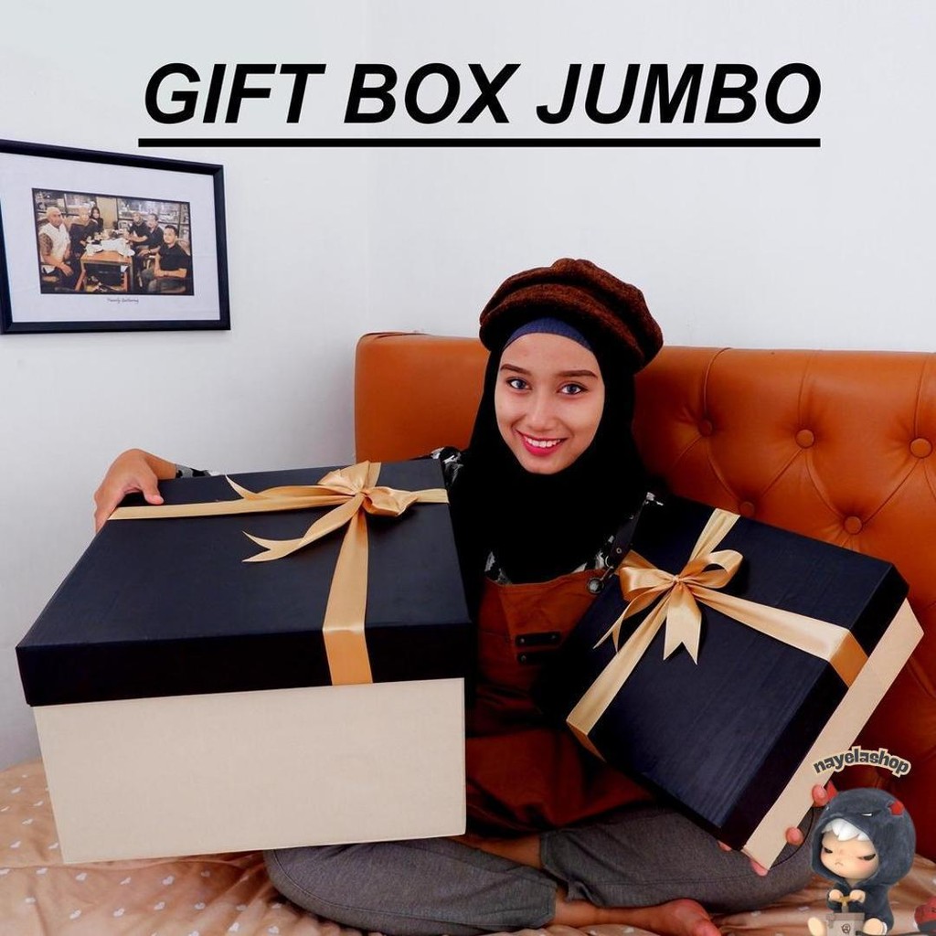 

Kotak Kado Berpita Jumbo / Bungkus Hamper / Packaging Hadiah / Hampers Box / Unik Goni Aestetic Kilat