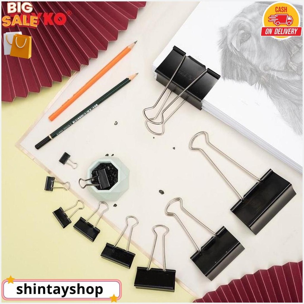 

Binder Clip Merek Joyko / Klip Penjepit Kertas Merek Joyko No.105 / No.107 / No.111 / No.155 / No.200 / No.260 ( Isi 12 Biji ) Terlaris