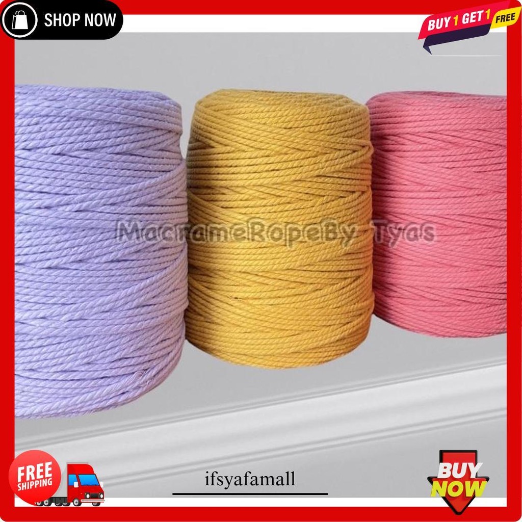 

Tali Macrame Premium 1Kg Murah 4Mm Berkualitas Tinggi Original Produk