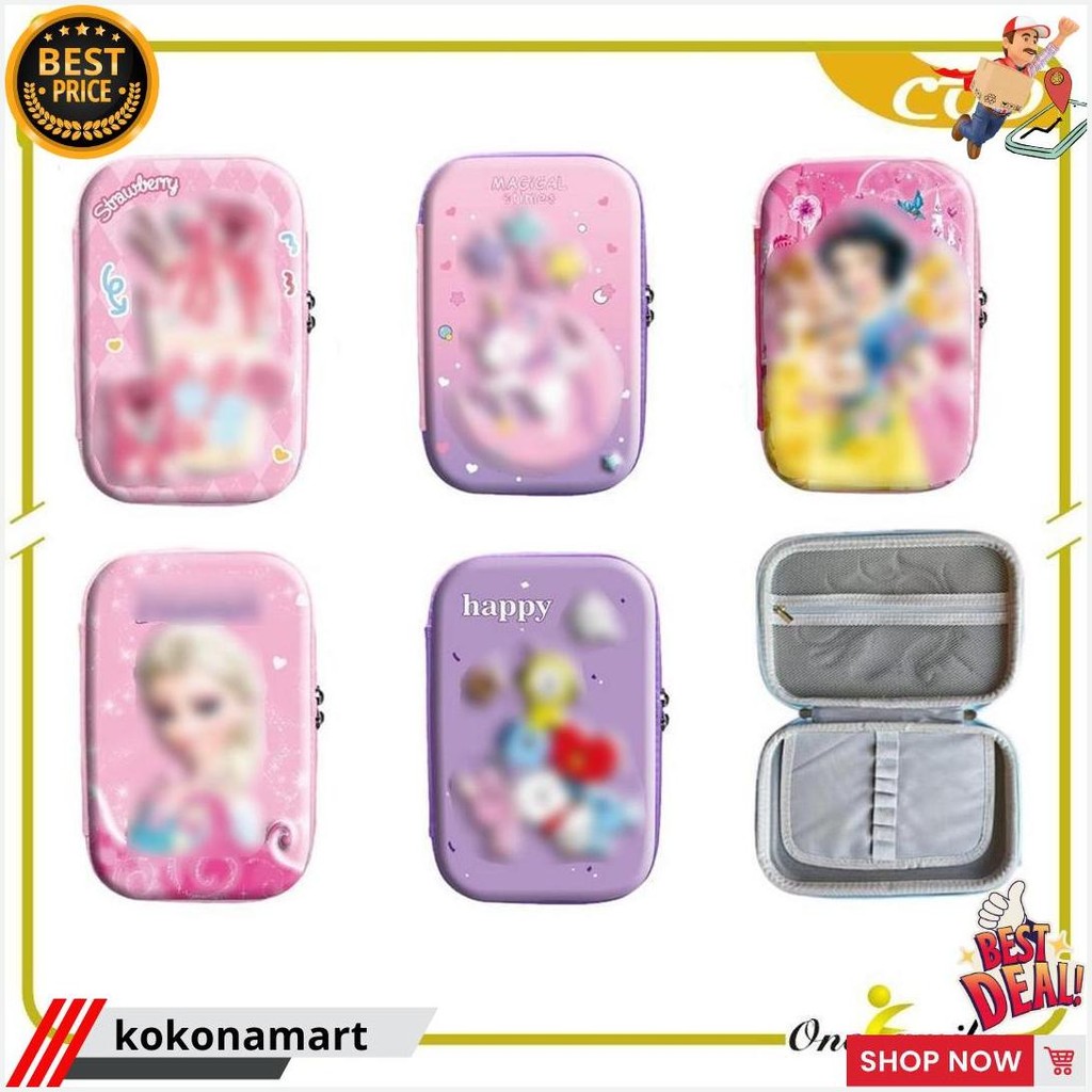 

One-A82 Kotak Pensil 3D Karakter Kartun Lucu / Tempat Pensil Anak Sekolah / Kotak Pensil Besar Pencil Case Cartoon / Tempat Pinsil Kotak Besar Alat Tulis Import Bisa Cod