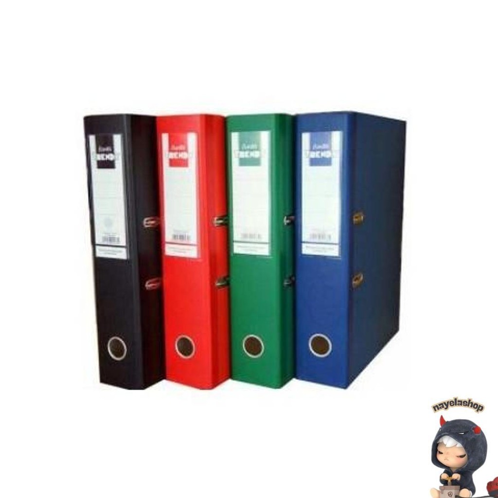 

Ordner Bantex Trendy Warna Hitam Merah Hijau Biru Folio 1446 7Cm Murah