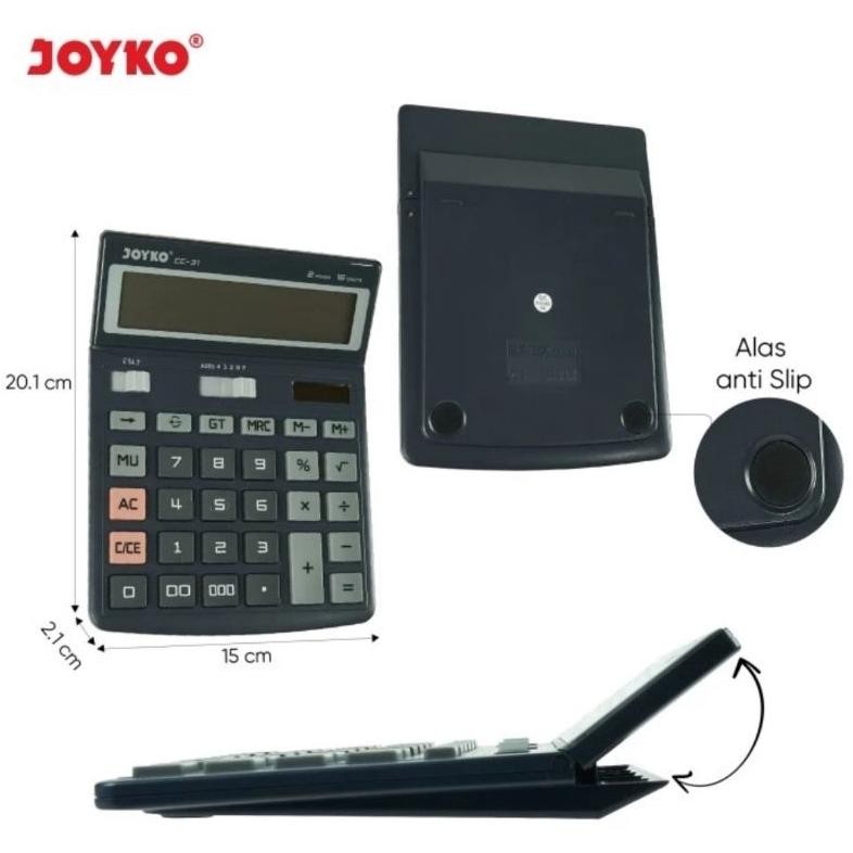 

NI06 JOYKO CC31 CHECK ULANG 16 Digit DESKTOP CALCULATOR - Big LCD Kalkulator CC 31 Termurah