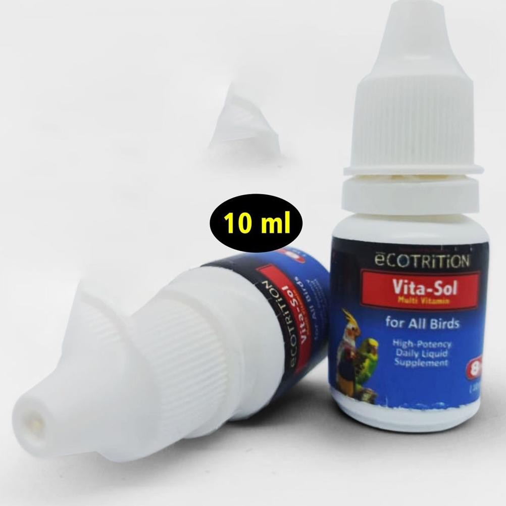 EVY-510 VITASOL HIGH POTENCY 10 ML VITA-SOL DOPING VITAMIN PLECI IMPORT JUGA SEMUA BURUNG LOVEBIRD P